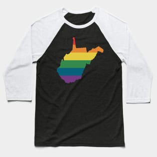West Virginia State Rainbow Baseball T-Shirt